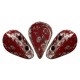 Les perles par Puca® Amos kralen Opaque coral red new picasso 93200/65400